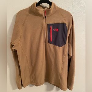 Men’s North Face brown fleece jacket